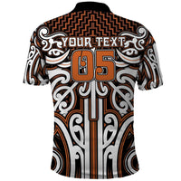 Custom Aotearoa Waikato Polo Shirt Maori Tribal Pattern Mix Poutama LT05 - Polynesian Pride