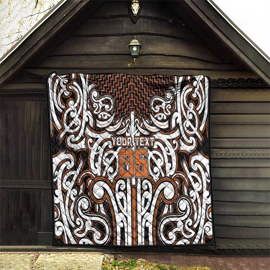Custom Aotearoa Waikato Quilt Maori Tribal Pattern Mix Poutama LT05 - Polynesian Pride