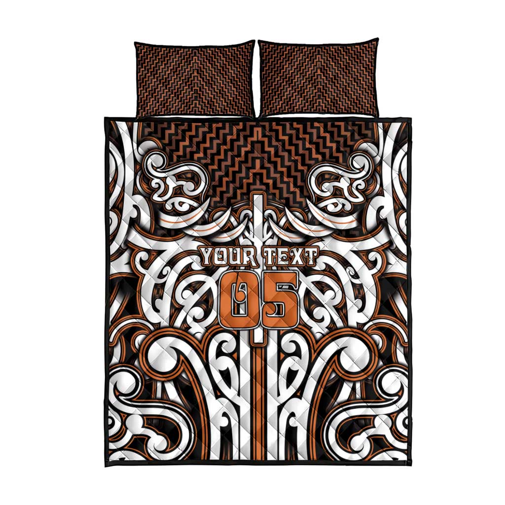 Custom Aotearoa Waikato Quilt Bed Set Maori Tribal Pattern Mix Poutama LT05 - Polynesian Pride