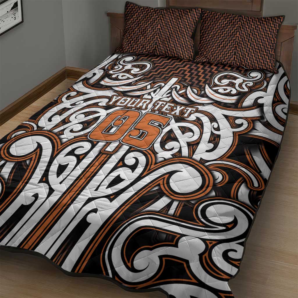 Custom Aotearoa Waikato Quilt Bed Set Maori Tribal Pattern Mix Poutama LT05 - Polynesian Pride
