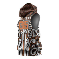 Custom Aotearoa Waikato Sleeveless Hoodie Maori Tribal Pattern Mix Poutama LT05 - Polynesian Pride