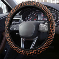 Aotearoa Waikato Steering Wheel Cover Maori Tribal Pattern Mix Poutama LT05 - Polynesian Pride