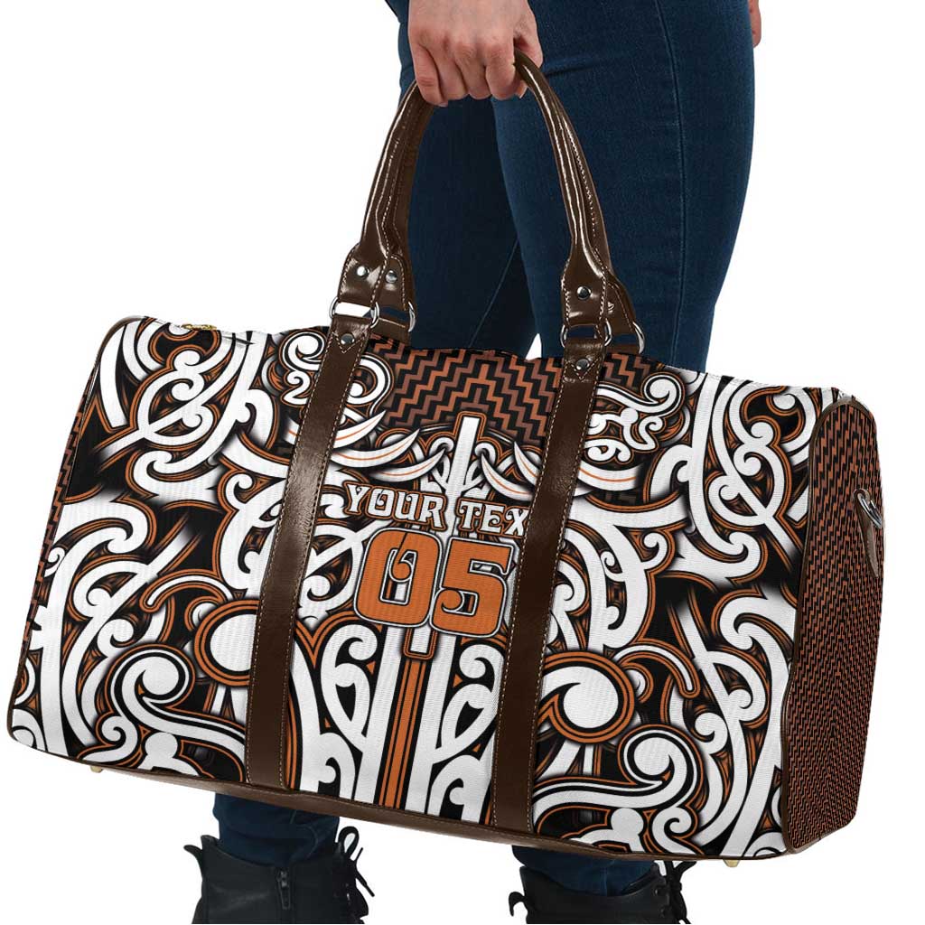 Custom Aotearoa Waikato Travel Bag Maori Tribal Pattern Mix Poutama LT05 - Polynesian Pride
