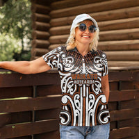 Custom Aotearoa Waikato Women Polo Shirt Maori Tribal Pattern Mix Poutama LT05 - Polynesian Pride
