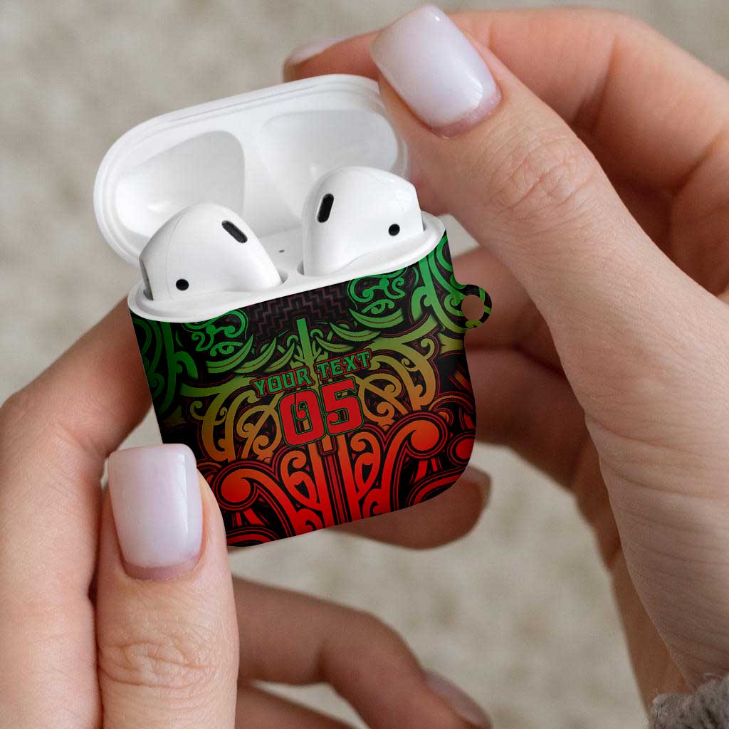 Custom Aotearoa Tuhoe AirPods Case Maori Tribal Pattern Mix Poutama LT05 - Polynesian Pride