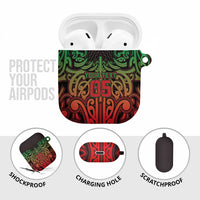 Custom Aotearoa Tuhoe AirPods Case Maori Tribal Pattern Mix Poutama LT05 - Polynesian Pride