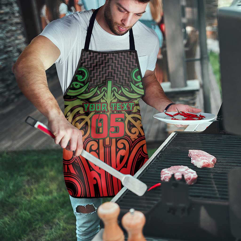 Custom Aotearoa Tuhoe Apron Maori Tribal Pattern Mix Poutama LT05 - Polynesian Pride