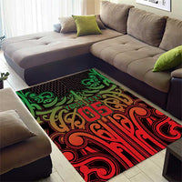 Custom Aotearoa Tuhoe Area Rug Maori Tribal Pattern Mix Poutama LT05 - Polynesian Pride
