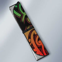 Custom Aotearoa Tuhoe Auto Sun Shade Maori Tribal Pattern Mix Poutama LT05 - Polynesian Pride