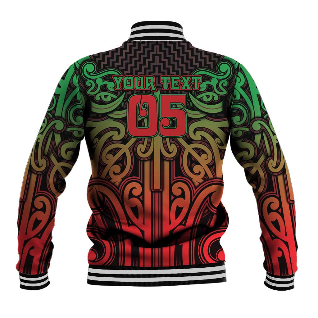 Custom Aotearoa Tuhoe Baseball Jacket Maori Tribal Pattern Mix Poutama LT05 - Polynesian Pride