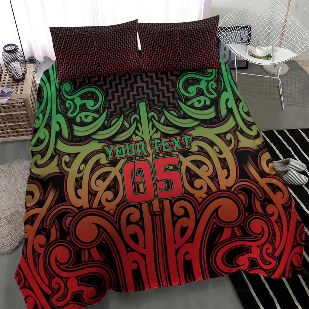 Custom Aotearoa Tuhoe Bedding Set Maori Tribal Pattern Mix Poutama LT05 - Polynesian Pride