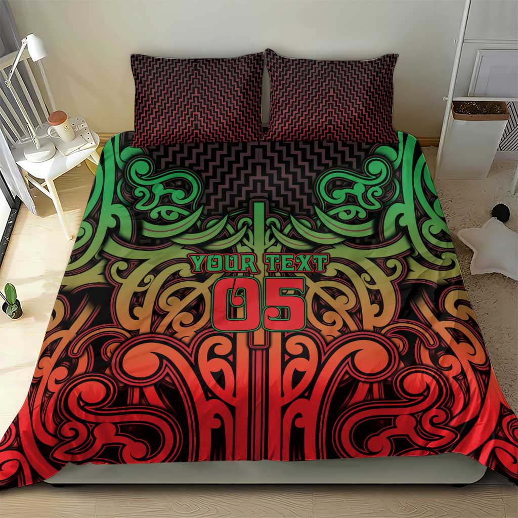 Custom Aotearoa Tuhoe Bedding Set Maori Tribal Pattern Mix Poutama LT05 - Polynesian Pride