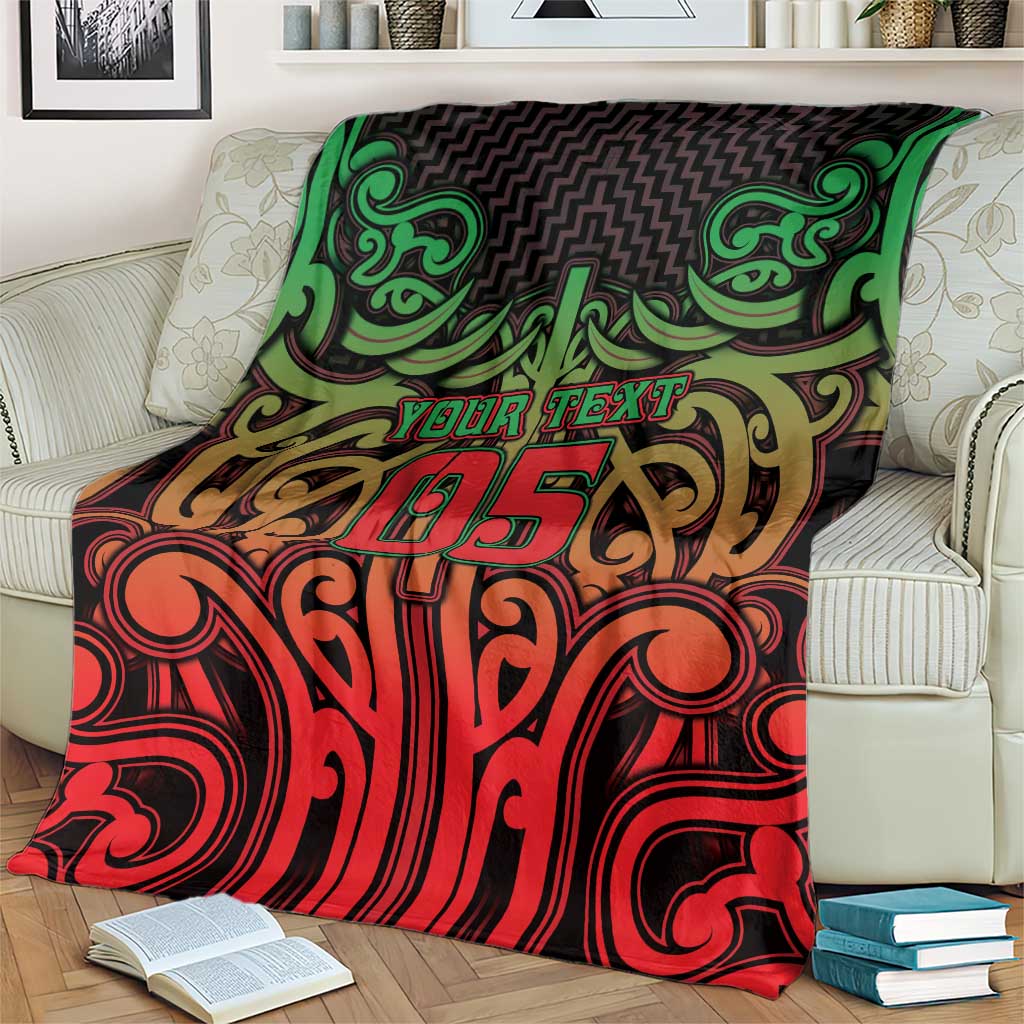 Custom Aotearoa Tuhoe Blanket Maori Tribal Pattern Mix Poutama LT05 - Polynesian Pride