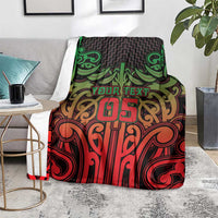 Custom Aotearoa Tuhoe Blanket Maori Tribal Pattern Mix Poutama LT05 - Polynesian Pride