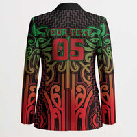 Custom Aotearoa Tuhoe Blazer Maori Tribal Pattern Mix Poutama LT05 - Polynesian Pride