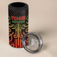 Custom Aotearoa Tuhoe 4 in 1 Can Cooler Tumbler Maori Tribal Pattern Mix Poutama LT05 - Polynesian Pride