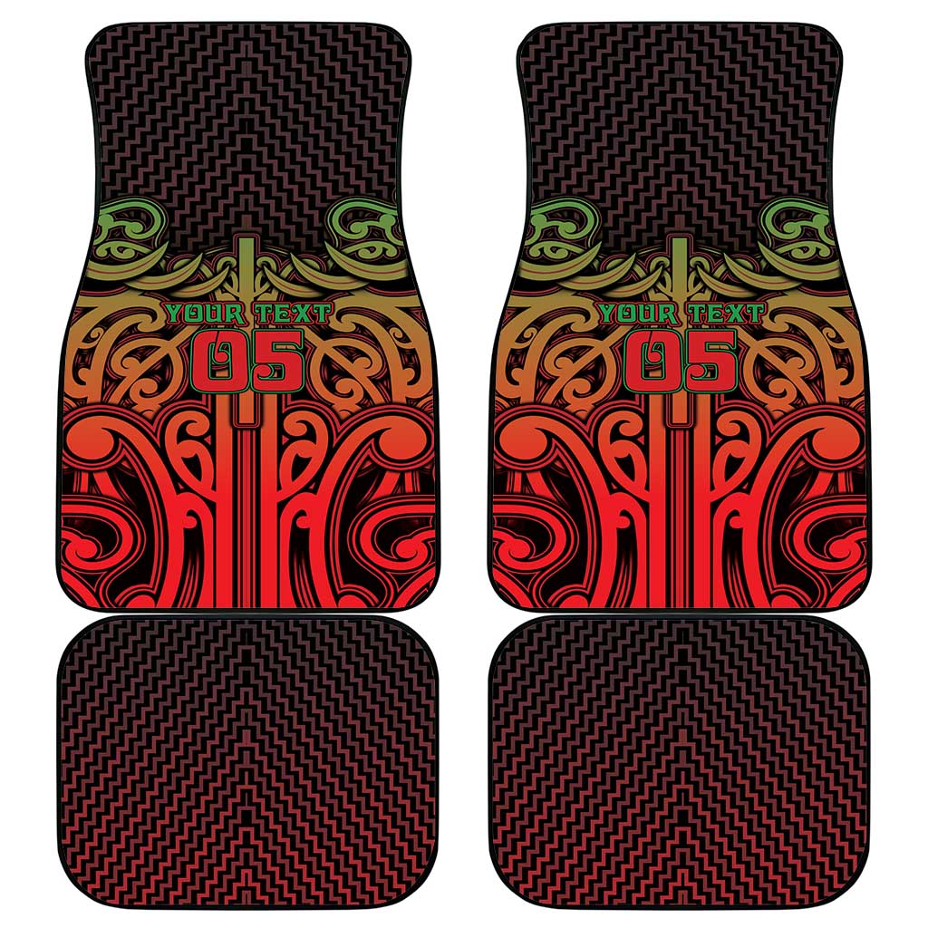 Custom Aotearoa Tuhoe Car Mats Maori Tribal Pattern Mix Poutama LT05 - Polynesian Pride