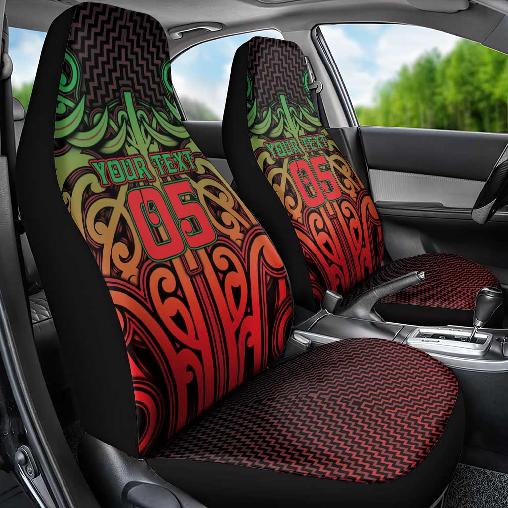 Custom Aotearoa Tuhoe Car Seat Cover Maori Tribal Pattern Mix Poutama LT05 - Polynesian Pride