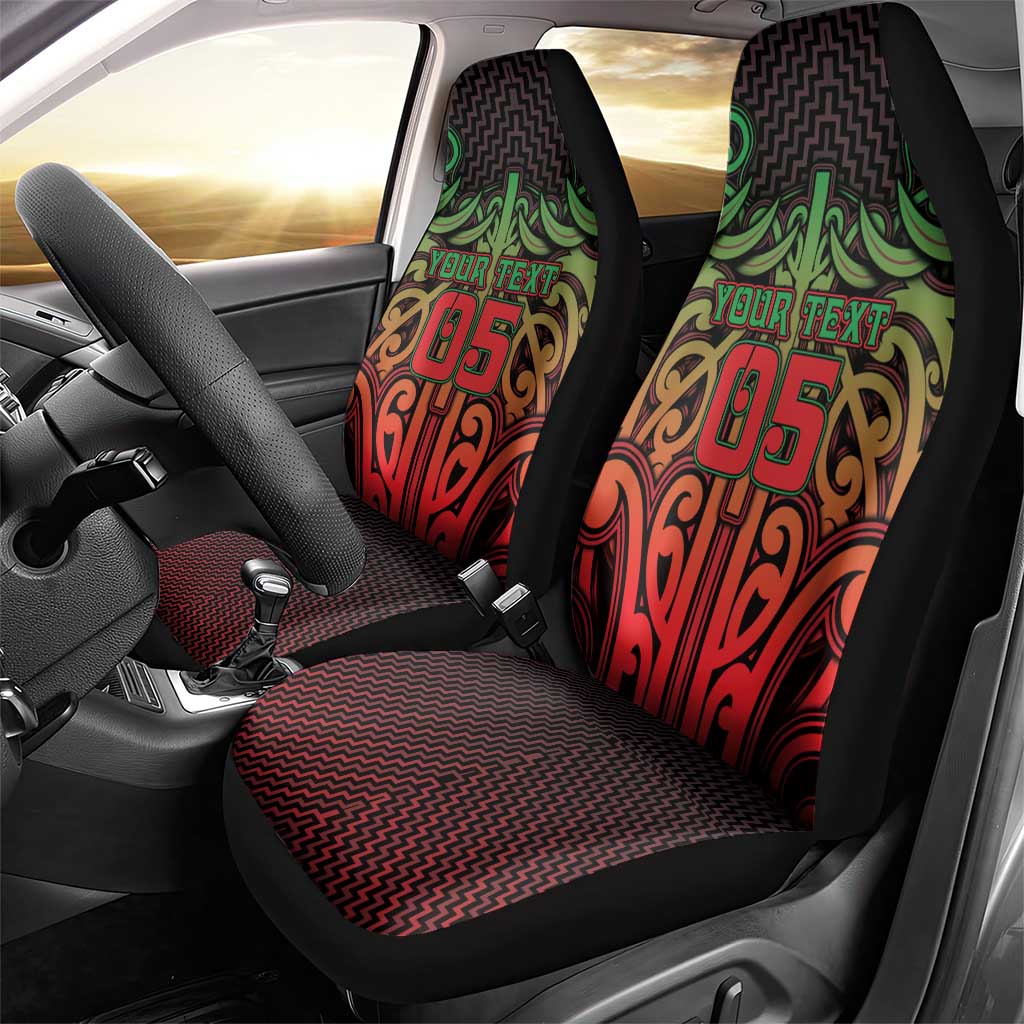 Custom Aotearoa Tuhoe Car Seat Cover Maori Tribal Pattern Mix Poutama LT05 - Polynesian Pride