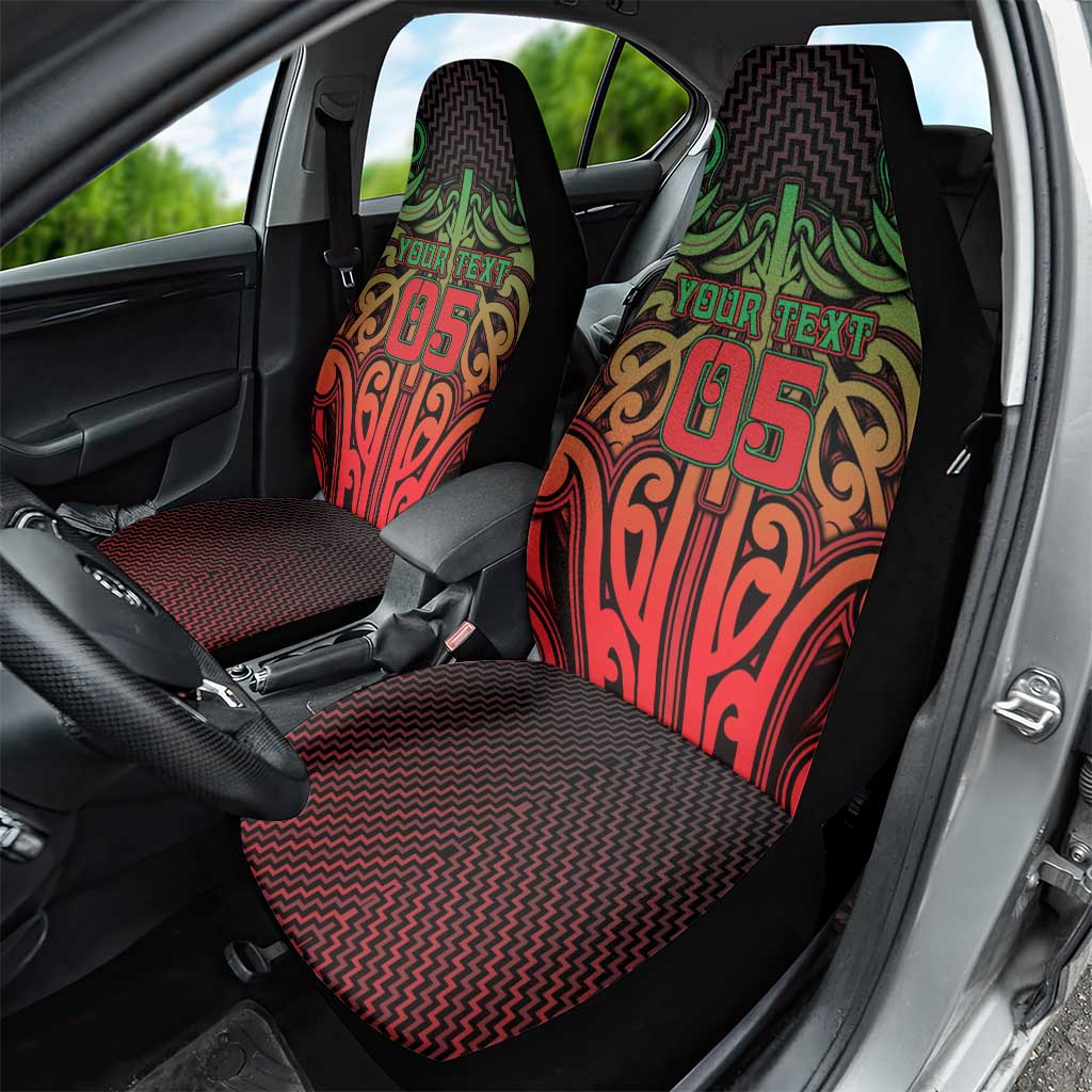 Custom Aotearoa Tuhoe Car Seat Cover Maori Tribal Pattern Mix Poutama LT05 - Polynesian Pride