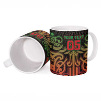 Custom Aotearoa Tuhoe Ceramic Mug Maori Tribal Pattern Mix Poutama LT05 - Polynesian Pride