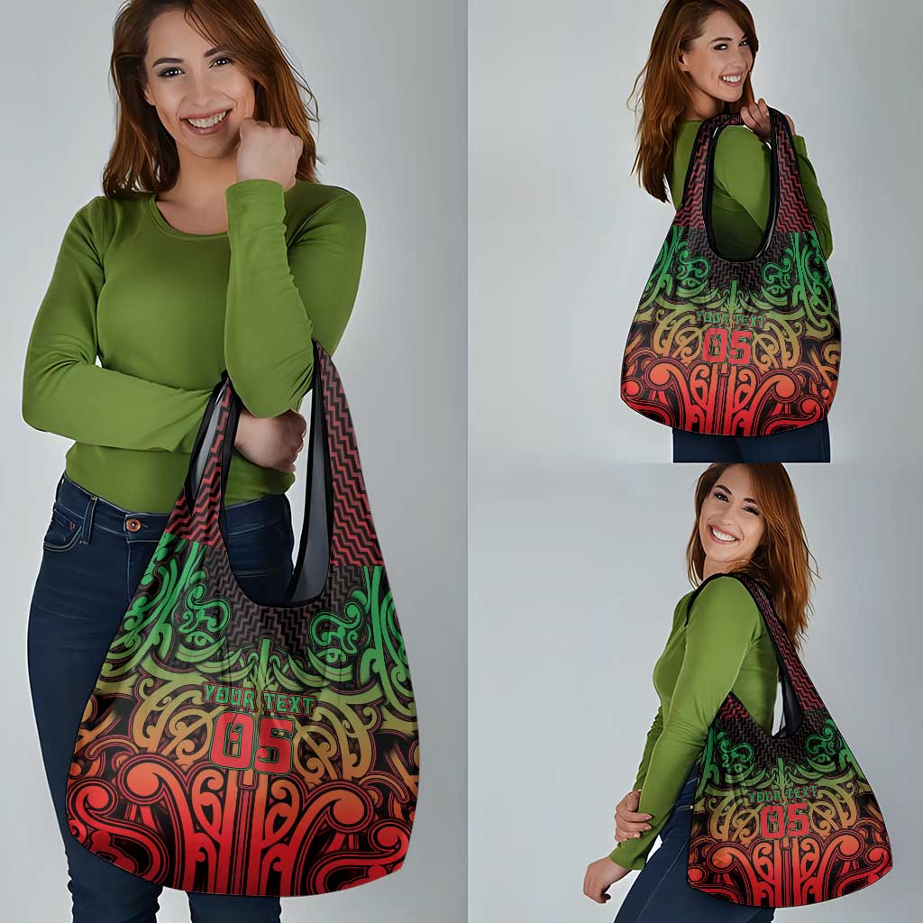 Custom Aotearoa Tuhoe Grocery Bag Maori Tribal Pattern Mix Poutama LT05 - Polynesian Pride