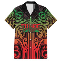 Custom Aotearoa Tuhoe Hawaiian Shirt Maori Tribal Pattern Mix Poutama LT05 Black - Polynesian Pride
