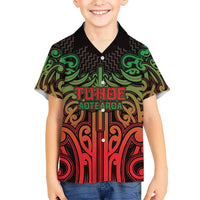 Custom Aotearoa Tuhoe Hawaiian Shirt Maori Tribal Pattern Mix Poutama LT05 - Polynesian Pride