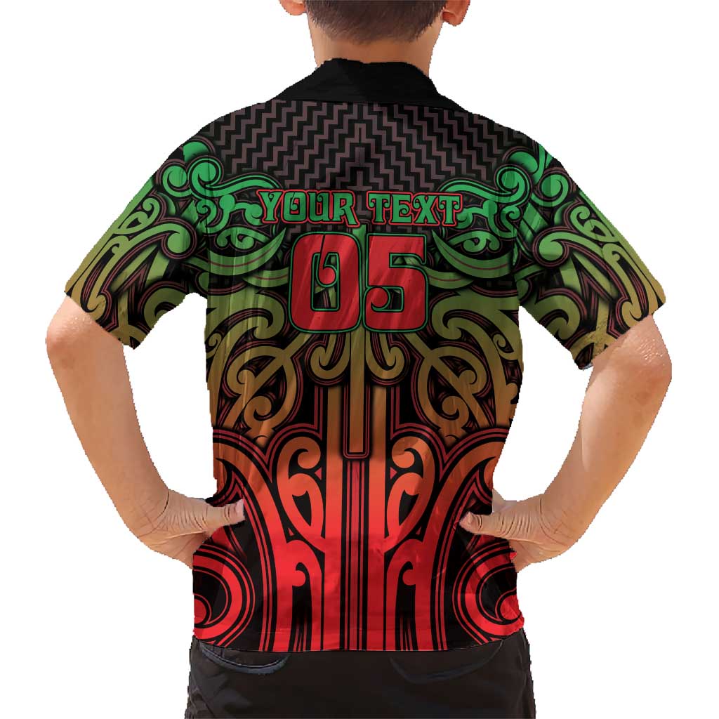 Custom Aotearoa Tuhoe Hawaiian Shirt Maori Tribal Pattern Mix Poutama LT05 - Polynesian Pride