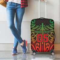 Custom Aotearoa Tuhoe Luggage Cover Maori Tribal Pattern Mix Poutama LT05 - Polynesian Pride
