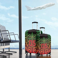 Custom Aotearoa Tuhoe Luggage Cover Maori Tribal Pattern Mix Poutama LT05 - Polynesian Pride