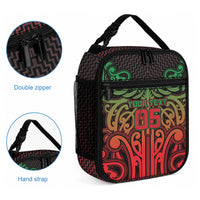 Custom Aotearoa Tuhoe Lunch Bag Maori Tribal Pattern Mix Poutama LT05 - Polynesian Pride