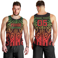 Custom Aotearoa Tuhoe Men Tank Top Maori Tribal Pattern Mix Poutama LT05 - Polynesian Pride