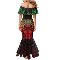 Custom Aotearoa Tuhoe Mermaid Dress Maori Tribal Pattern Mix Poutama LT05 - Polynesian Pride