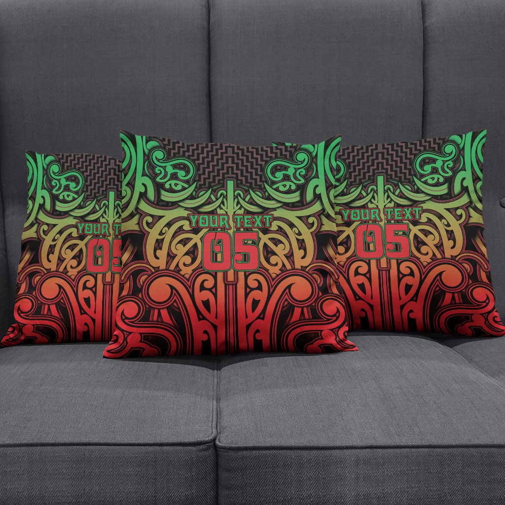Custom Aotearoa Tuhoe Pillow Cover Maori Tribal Pattern Mix Poutama LT05 - Polynesian Pride