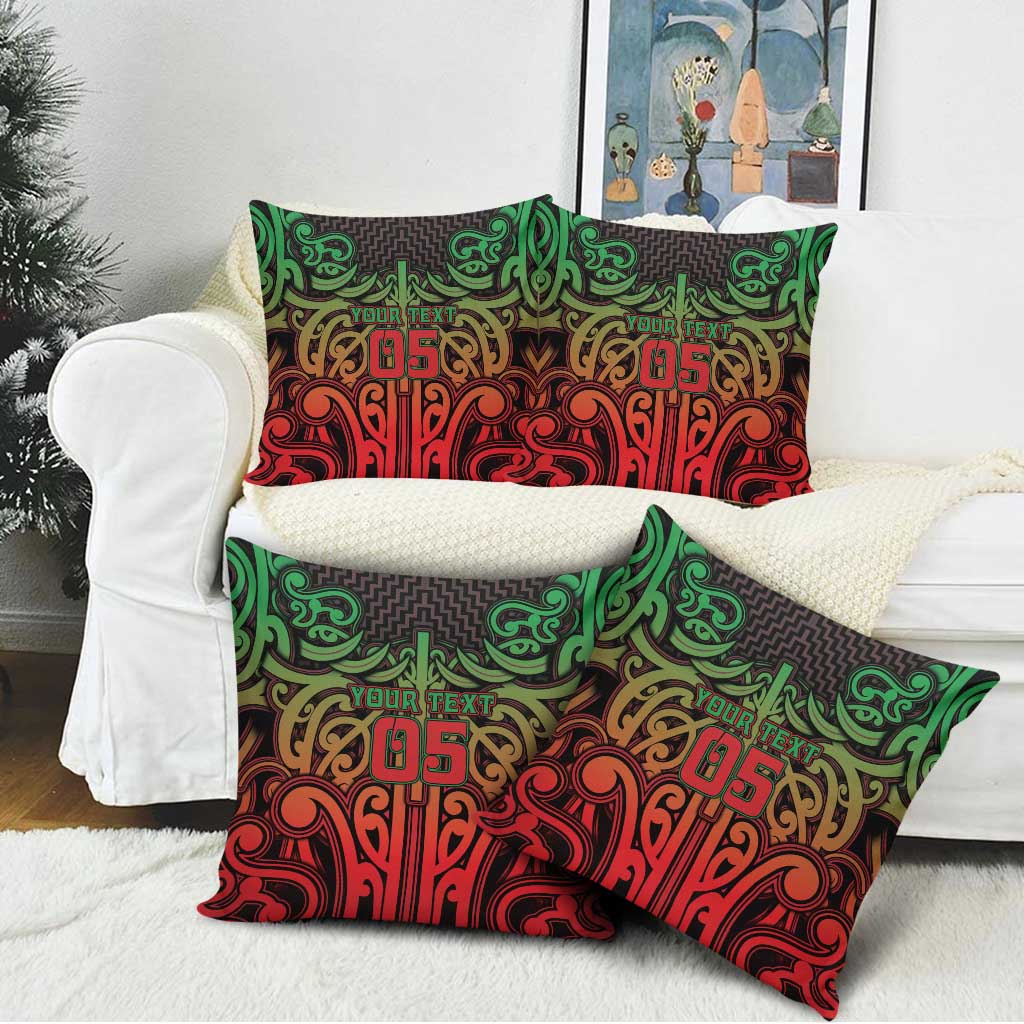 Custom Aotearoa Tuhoe Pillow Cover Maori Tribal Pattern Mix Poutama LT05 - Polynesian Pride