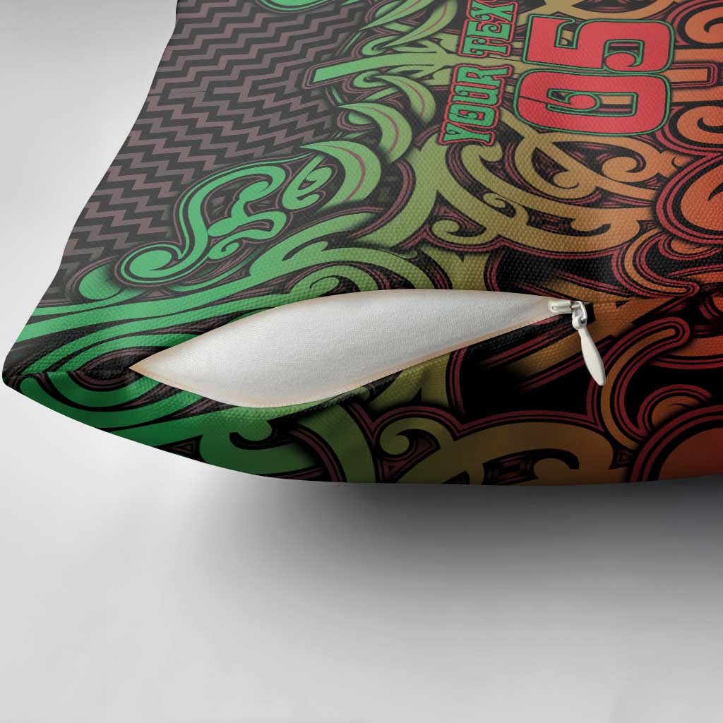 Custom Aotearoa Tuhoe Pillow Cover Maori Tribal Pattern Mix Poutama LT05 - Polynesian Pride