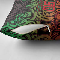 Custom Aotearoa Tuhoe Pillow Cover Maori Tribal Pattern Mix Poutama LT05 - Polynesian Pride