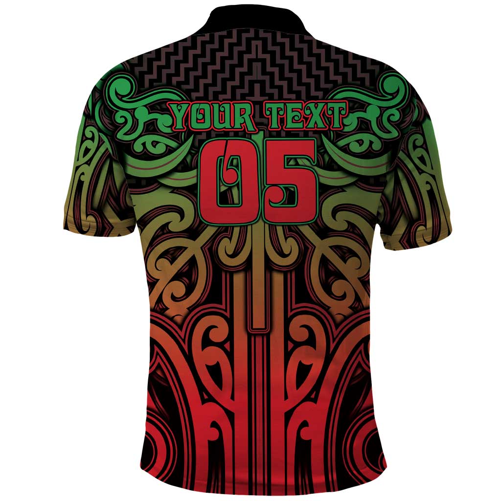 Custom Aotearoa Tuhoe Polo Shirt Maori Tribal Pattern Mix Poutama LT05 - Polynesian Pride