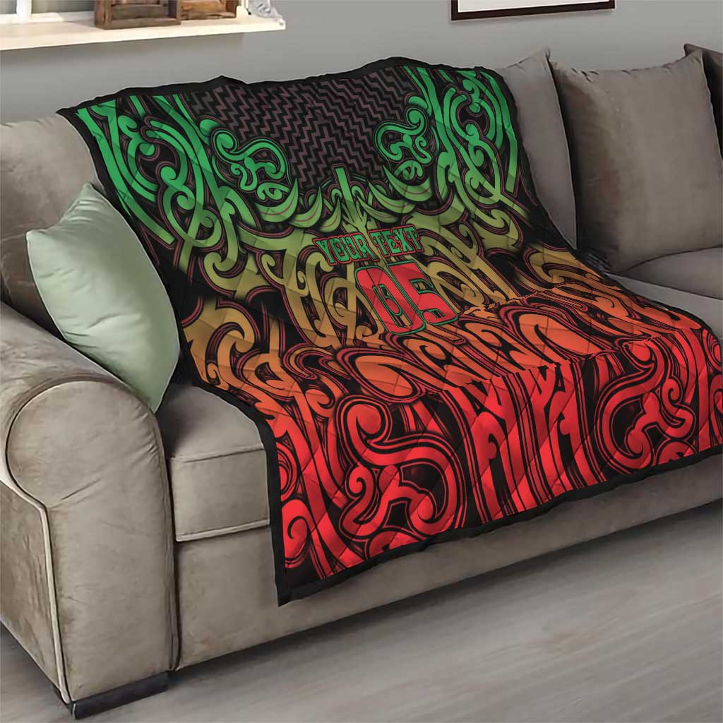 Custom Aotearoa Tuhoe Quilt Maori Tribal Pattern Mix Poutama LT05 - Polynesian Pride