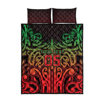 Custom Aotearoa Tuhoe Quilt Bed Set Maori Tribal Pattern Mix Poutama LT05 - Polynesian Pride