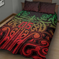 Custom Aotearoa Tuhoe Quilt Bed Set Maori Tribal Pattern Mix Poutama LT05 - Polynesian Pride