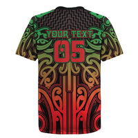 Custom Aotearoa Tuhoe Rugby Jersey Maori Tribal Pattern Mix Poutama LT05 - Polynesian Pride