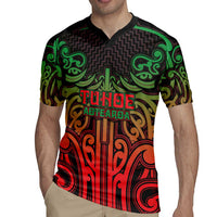 Custom Aotearoa Tuhoe Rugby Jersey Maori Tribal Pattern Mix Poutama LT05 - Polynesian Pride