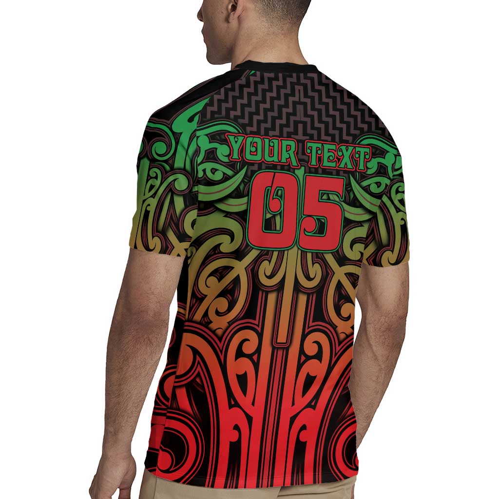 Custom Aotearoa Tuhoe Rugby Jersey Maori Tribal Pattern Mix Poutama LT05 - Polynesian Pride