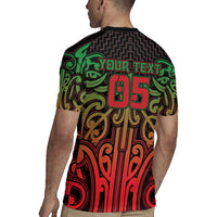 Custom Aotearoa Tuhoe Rugby Jersey Maori Tribal Pattern Mix Poutama LT05 - Polynesian Pride