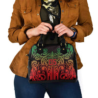 Custom Aotearoa Tuhoe Shoulder Handbag Maori Tribal Pattern Mix Poutama LT05 - Polynesian Pride