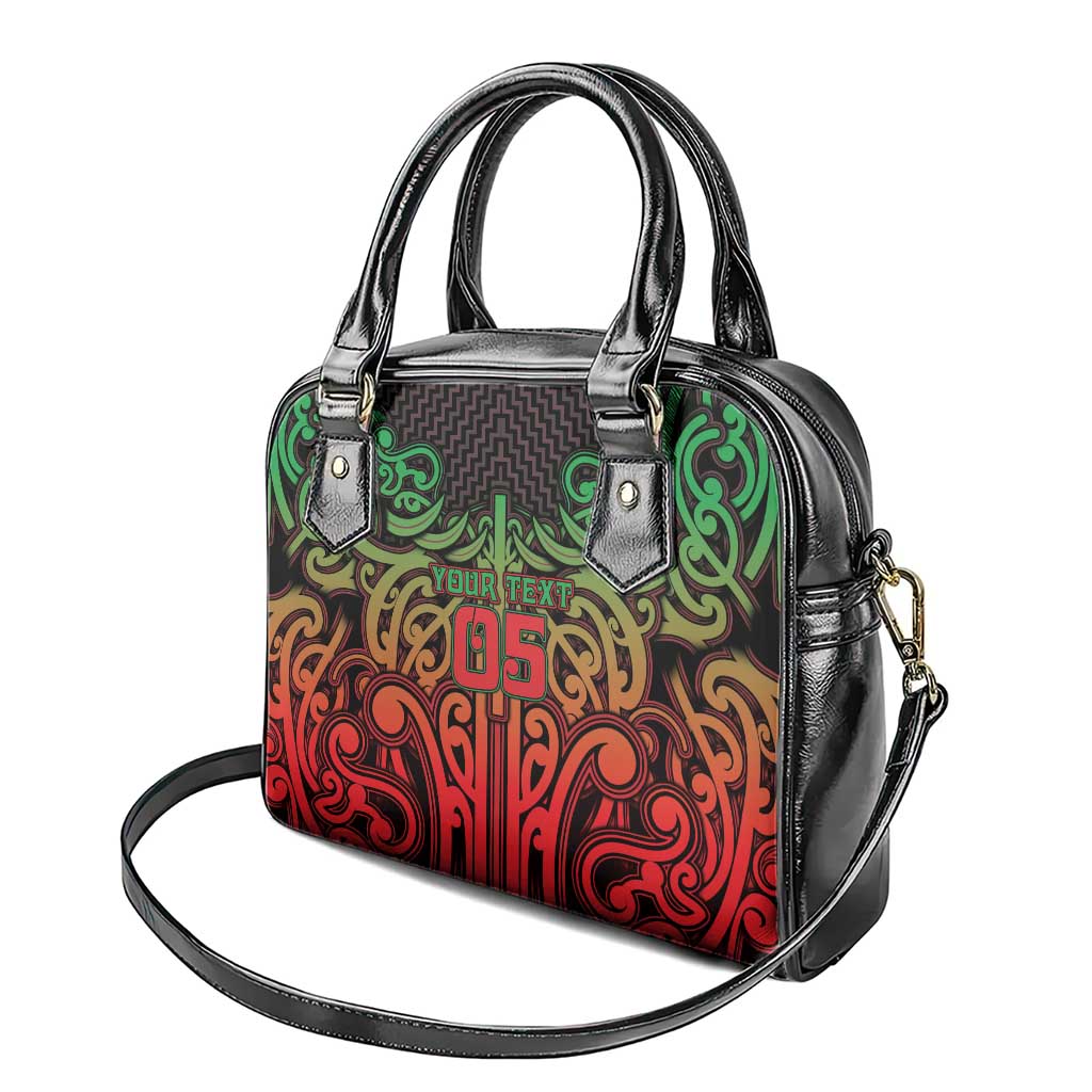 Custom Aotearoa Tuhoe Shoulder Handbag Maori Tribal Pattern Mix Poutama LT05 - Polynesian Pride