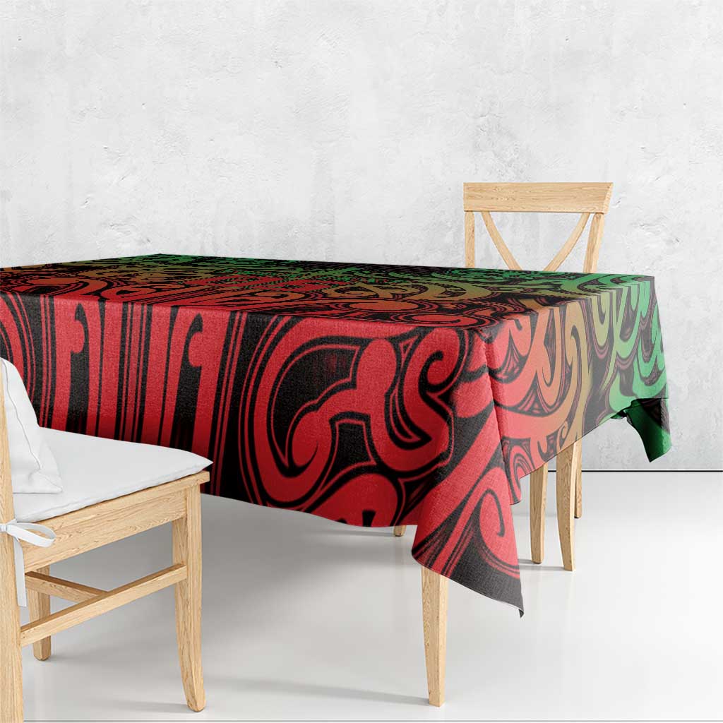 Custom Aotearoa Tuhoe Tablecloth Maori Tribal Pattern Mix Poutama LT05 - Polynesian Pride