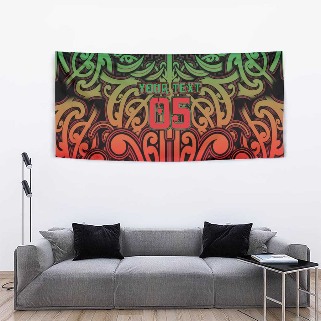 Custom Aotearoa Tuhoe Tapestry Maori Tribal Pattern Mix Poutama LT05 - Polynesian Pride